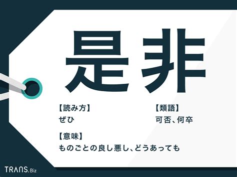 是非|「是非」の意味と使い方を例文付きで紹介！類語「可否」との違。